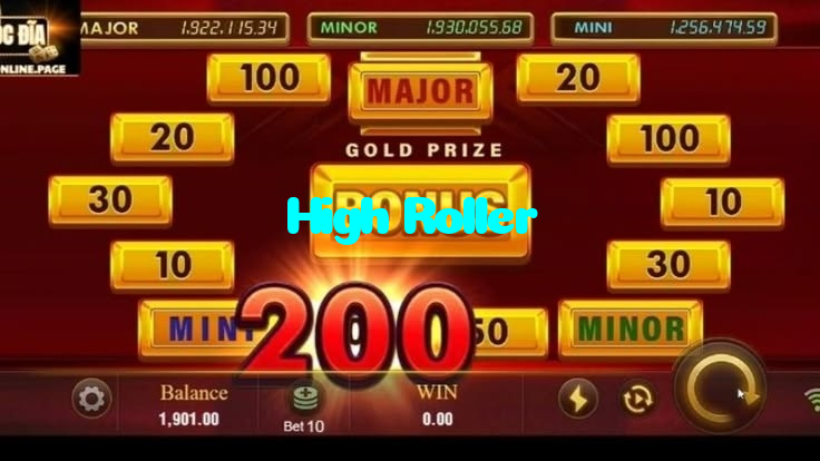 High Roller casino presented on mobile device in Pakistan with slots and live games